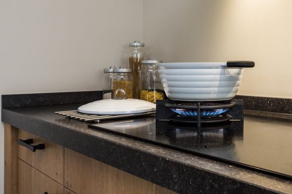 Keuken in geborsteld eiken